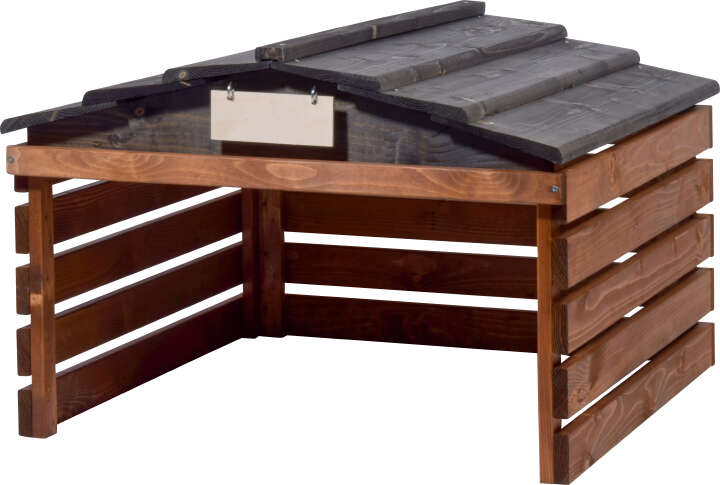 dobar Mährobotergarage mit Schild